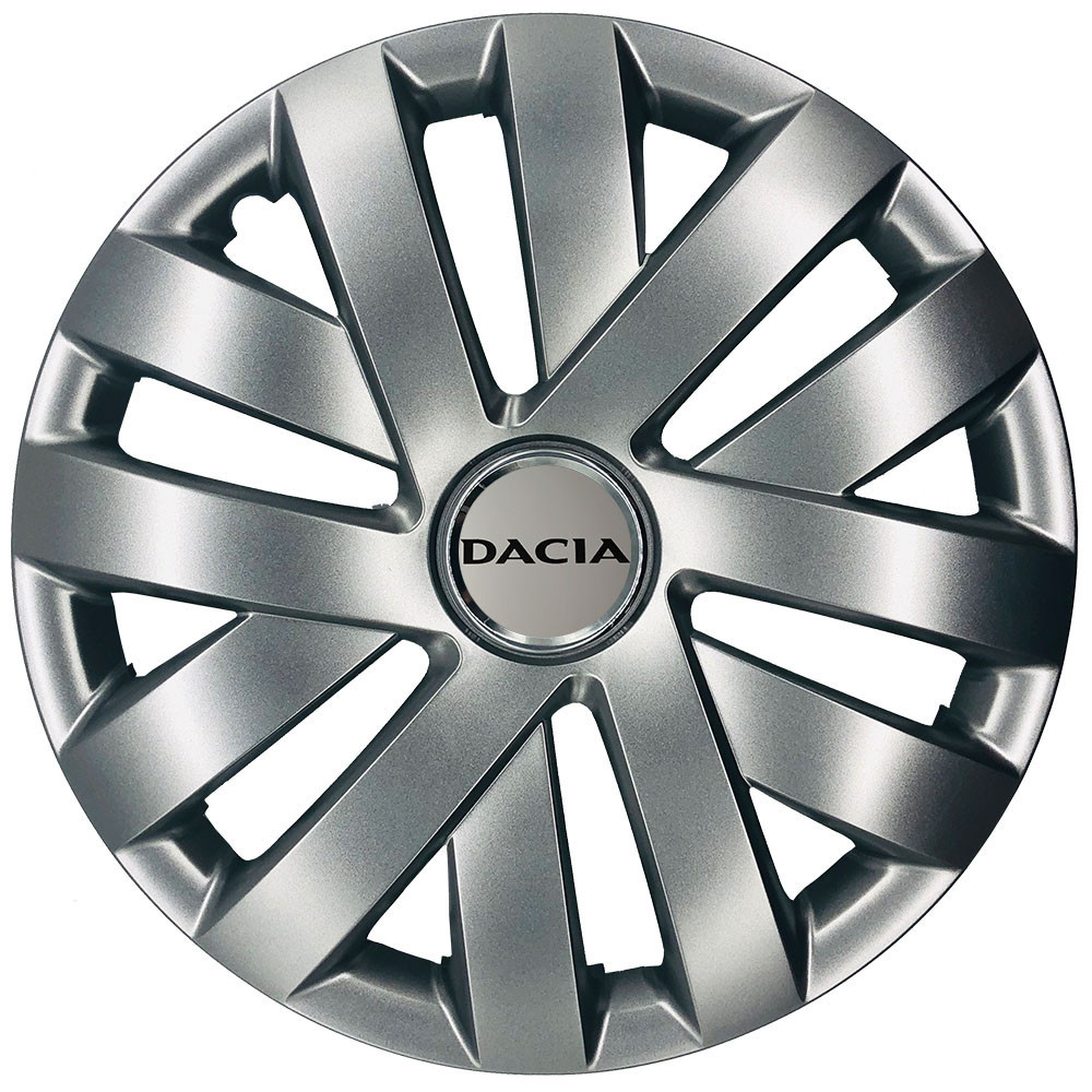 Автомобильные модельные колпаки R15 Dacia 315 4шт, SJS, серебряные Киев - изображение 1