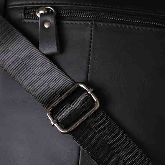 Деловая мужская сумка из натуральной кожи Vintage 23036 Черный Киев