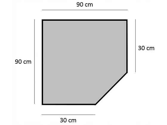 Металевий кутовий стелаж 180x30x90 5 полиць (сірий) Київ