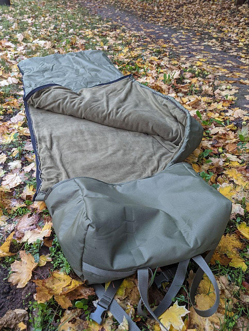 Військовий спальний мішок ЗСУ з капюшоном, зимовий мішок спальний похідний армійський. Спальник – до Дніпро - фото 6