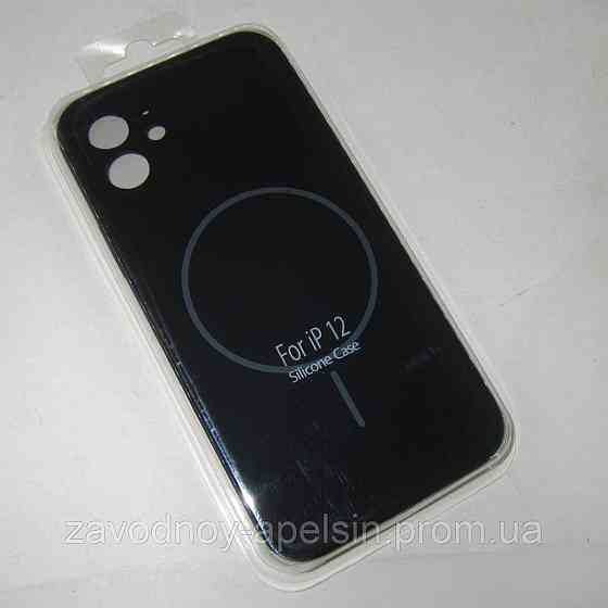 IPhone 12 12pro Чохол Silicone Case + MagSafe (black) Одеса