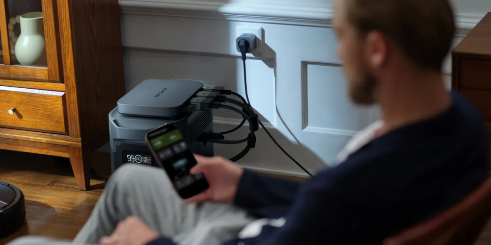 Мікроінвертор EcoFlow PowerStream 600 Вт для сонячних панелей, підключення до електромережі, керування через додаток, Smart Plug Миколаїв - фото 10