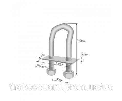 Петля такелажна UPT110 Петля на тент-штору Скоба бортова тентова Луцьк