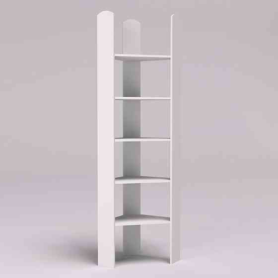 Стеллаж ОС-5 угловой, Белый, 500/500/2000 Львов