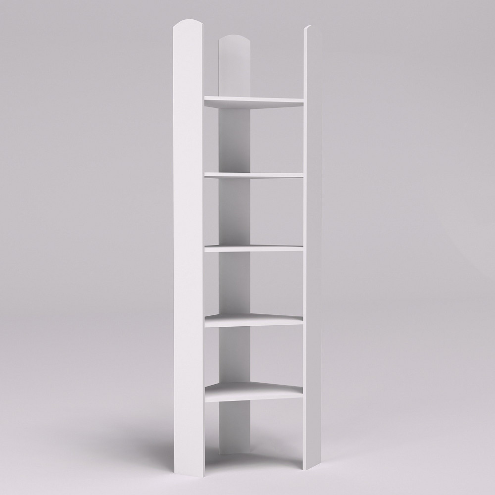 Стеллаж ОС-5 угловой, Белый, 500/500/2000 Львов - изображение 1