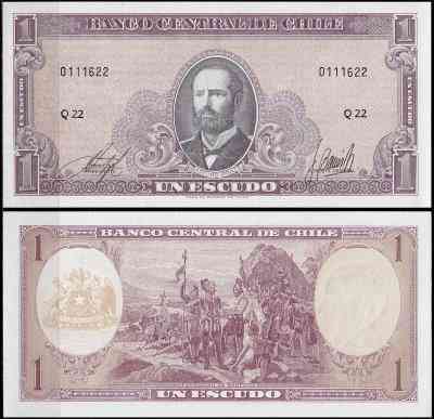 Чилі / Chile 1 escudo ( 1964 ) Pick 136 UNC Полтава