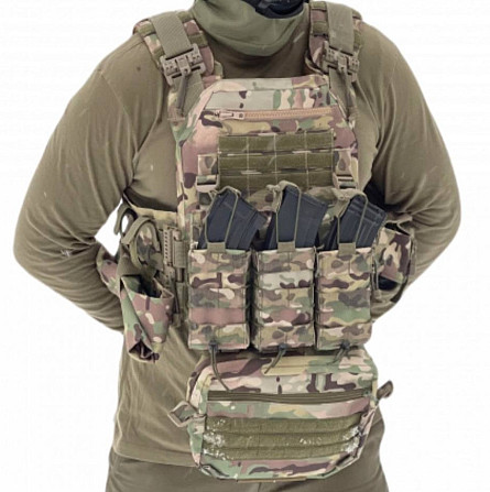 Плитоноска KR с подсумками Cordura 1000D (без плит) Мультикам Винница - изображение 1