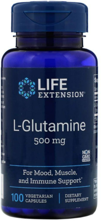 Глютамін 500 мг Life Extension L-Glutamine 100 капс Київ