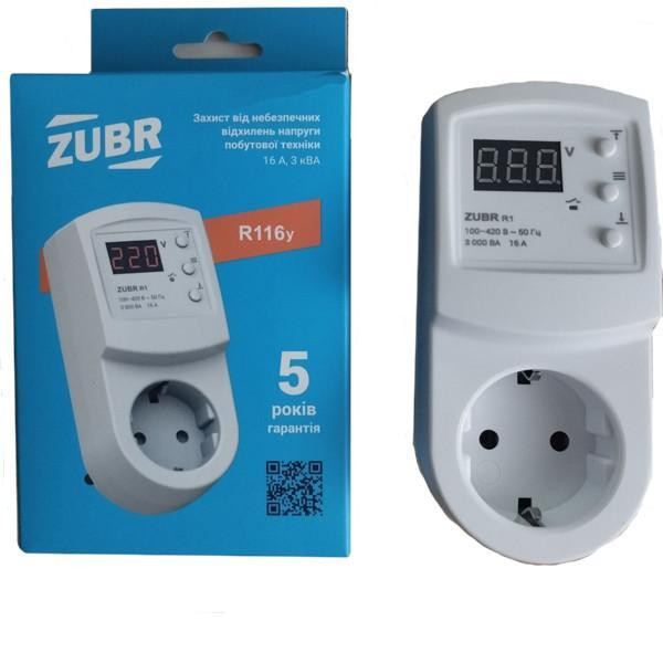 Реле напряжения 16А в розетку ZUBR Харьков - изображение 2