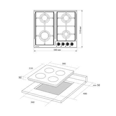 Варочна поверхня Pyramida PFX 604 IX H Вінниця