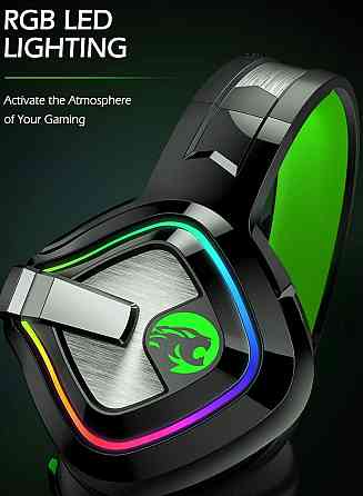 Игровые наушники с RGB  подсветкой. Киев