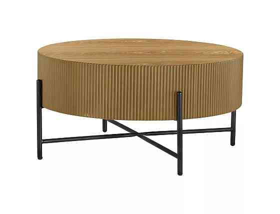 Журнальний столик TUCA дуб/чорний д.80 Днепр