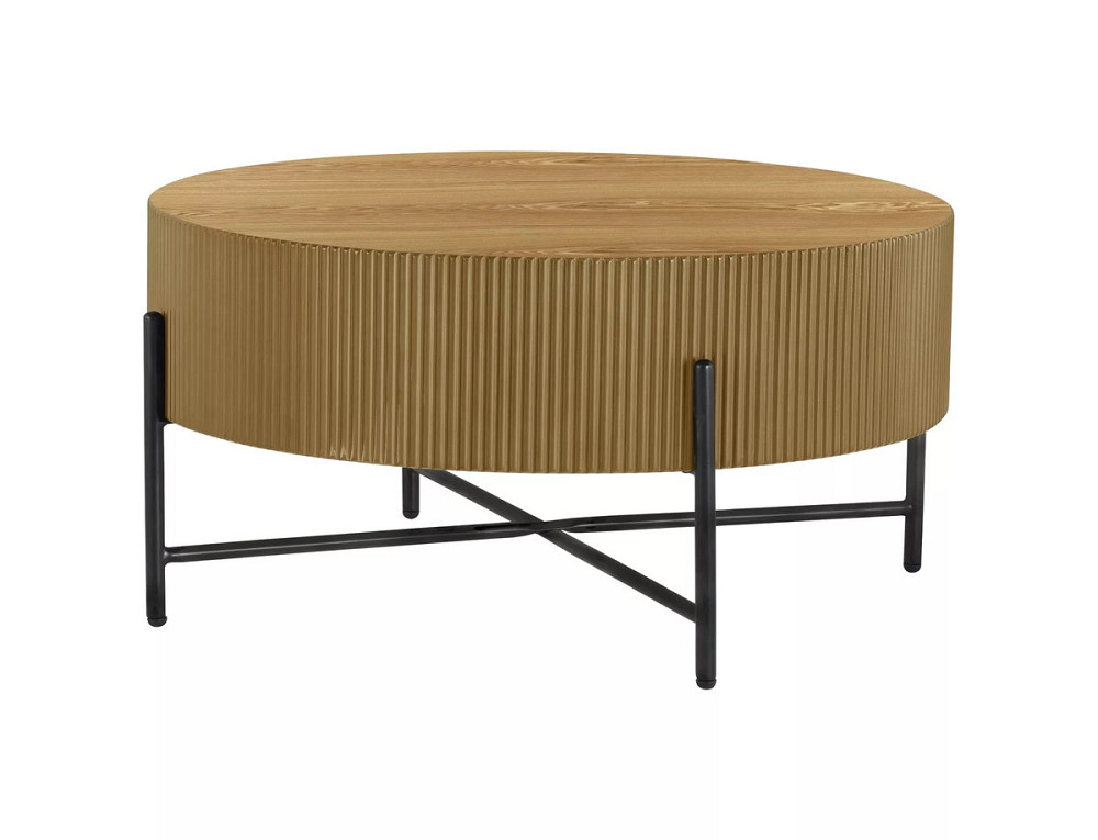 Журнальний столик TUCA дуб/чорний д.80 Днепр - изображение 4