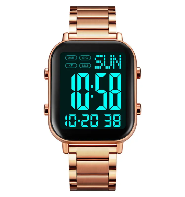 Чоловічий наручний годинник Skmei 2259 (Рожеве золото з чорним) Київ - фото 3