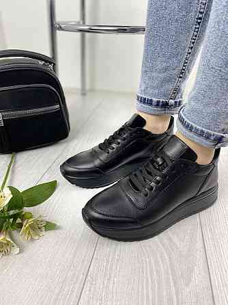 EMELI Кросівки жіночі EMELI 915/7 чорні (весна-осінь, шкіра натуральна) (2737) Коломия