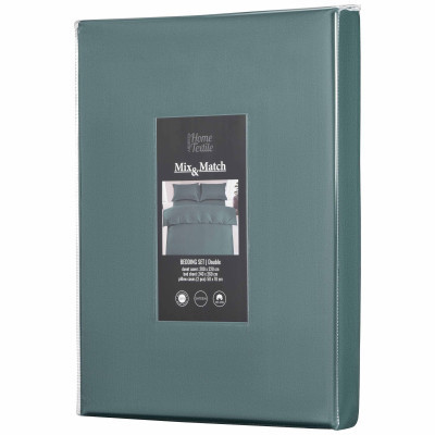 Постільна білизна Ardesto Mix&amp;Match Premium сатин зелений євро 200х220 (ART2022SE) Вінниця - фото 5