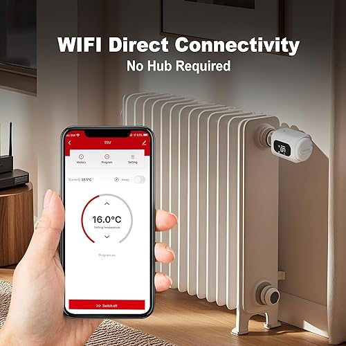 Розумний Wi-Fi термостат ECOBAY для радіатора, без шлюзу, термостатичний клапан, Tuya Smart, Smart Life, Alexa, Google Assistant Київ