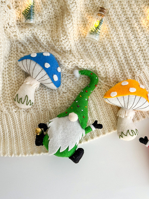 Новорічна гірлянда з фетру ручної роботи - Чари лісу Київ - фото 6