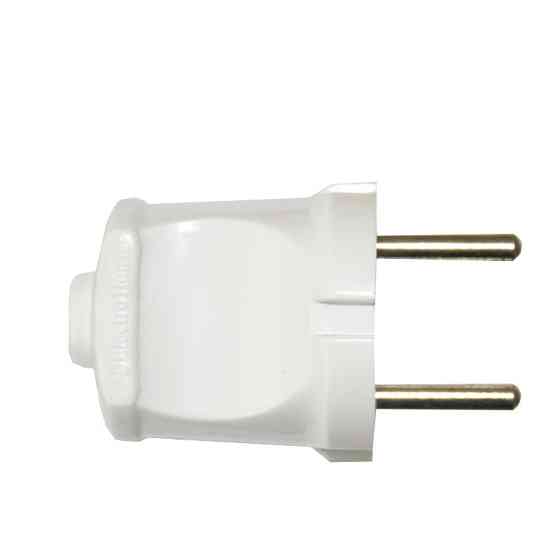 Вилка без заземления, белый Днепр