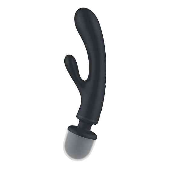 Вібратор-кролик з вібромасажером Satisfyer Triple Lover Grey, 3 мотори Sex Aura Київ
