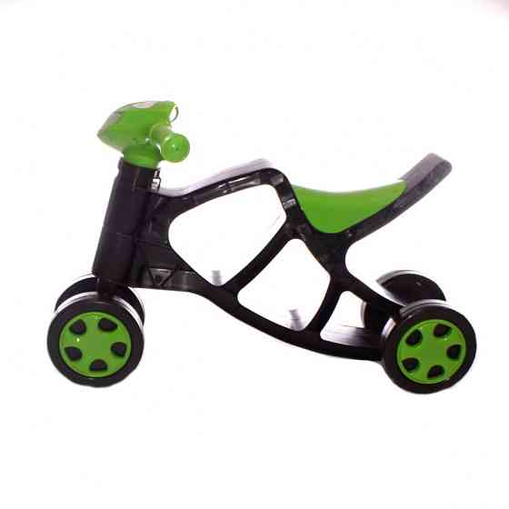 Дитячий біговел Мінібайк 0136/01 чорний з зеленим Вінниця