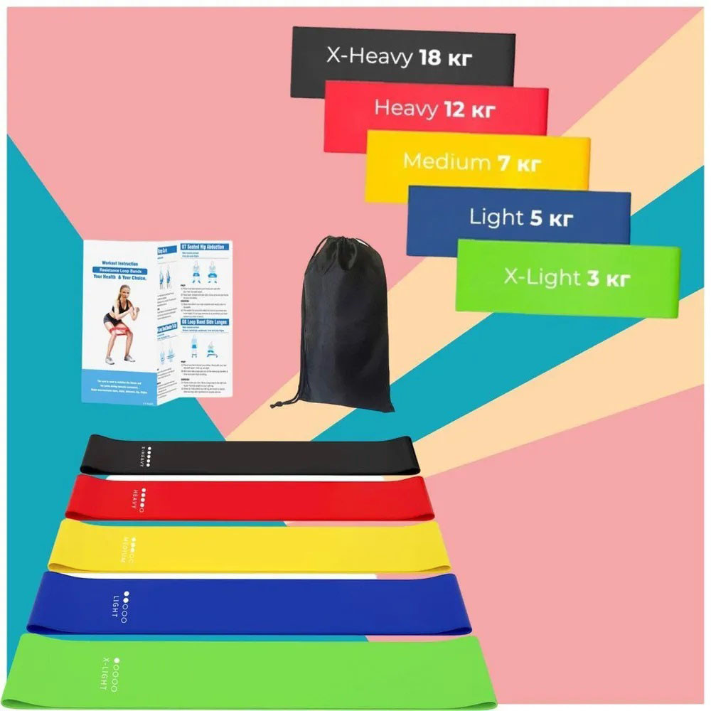 Спортивная резинка для рук, Эспандер петля для фитнеса Резиновые кольца фитнеса SI-98 Львов - изображение 3