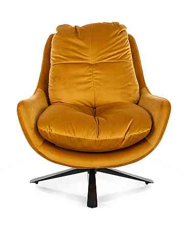 Крісло VIVIEN VELVET чорний мат каркас/карі BL.68 Киев