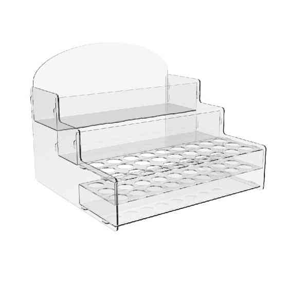 Підставка EKOSTAR для пробників і сашетів із акрила 250х220х185 Київ