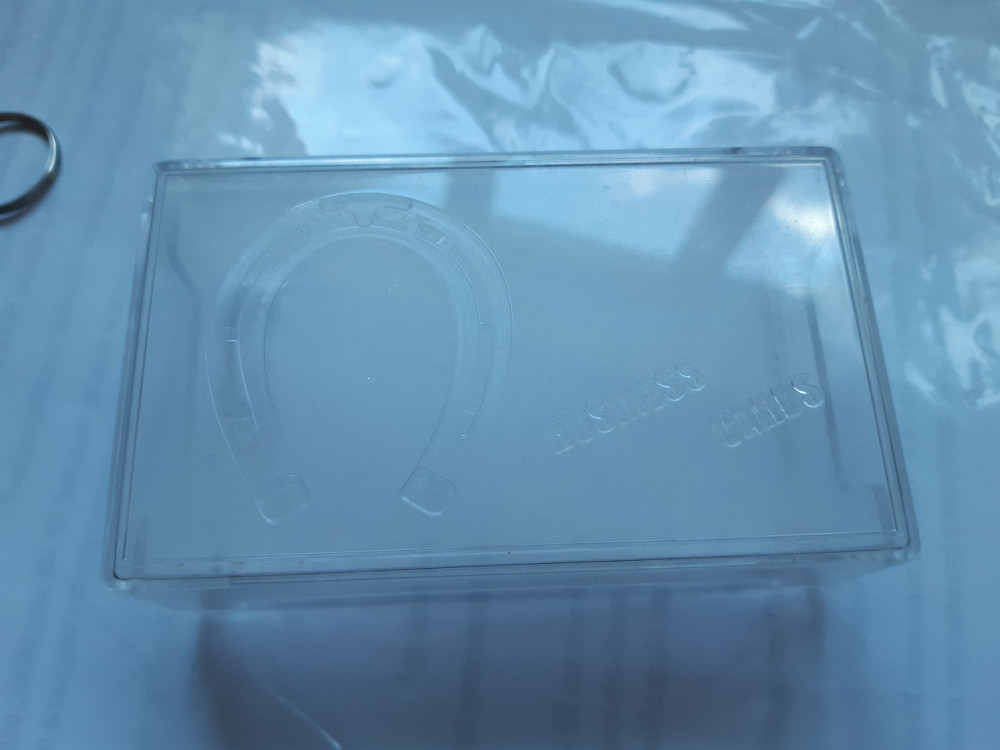 Коробка для визиток б/у - размер 10*6см, пластик Киев - изображение 2