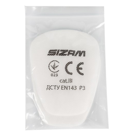 Комплект передфільтрів для респіратора напівмаски Sizam Profiltr 6033 P3 арт. 35027 Рівне - фото 4