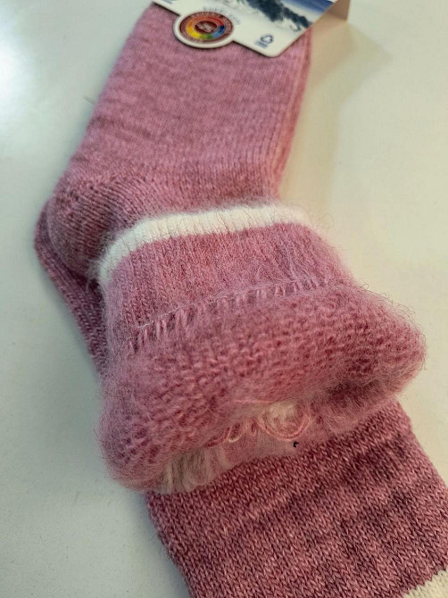 Женские теплые высокие носки на пуху. Размер 36-40. ТМ Бабусині шкарпетки Киев - изображение 8