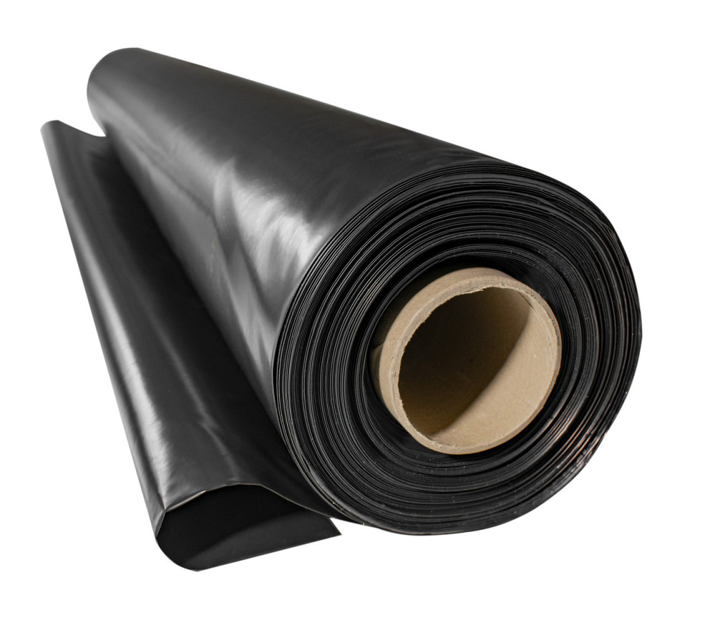 Плівка 90 мкм  3*100 м чорна будівельна плівка в рулонах Дніпро - фото 1