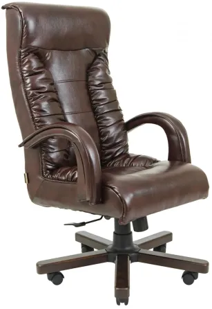 Офисное Кресло Руководителя Richman Onyx Madras Kashtan Wood М3 MultiBlock Коричневый Днепр