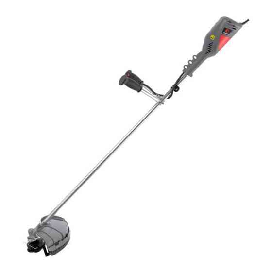 Тример електричний, 1,4 кВт, 7500 об/хв, ширина зрізання 255/420 мм, плавний пуск, котушка + 3-лопатевий ніж INTERTOOL DT-2248 Киев