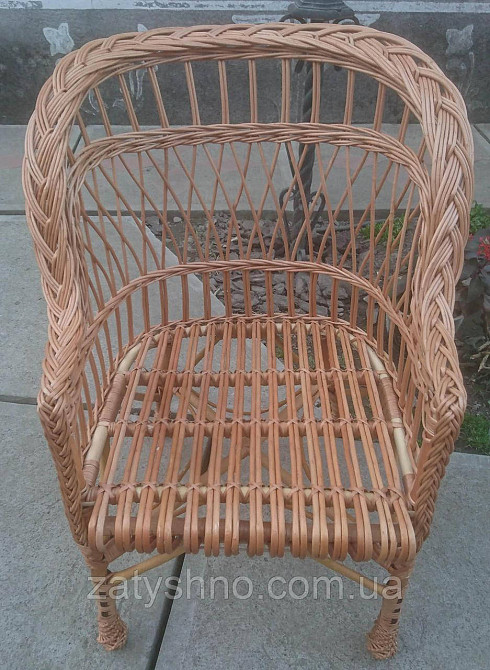 Плетене крісло медове Київ - фото 6