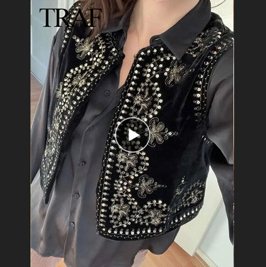 Жилет жіночий чорний вишитий розмір L Київ - фото 2