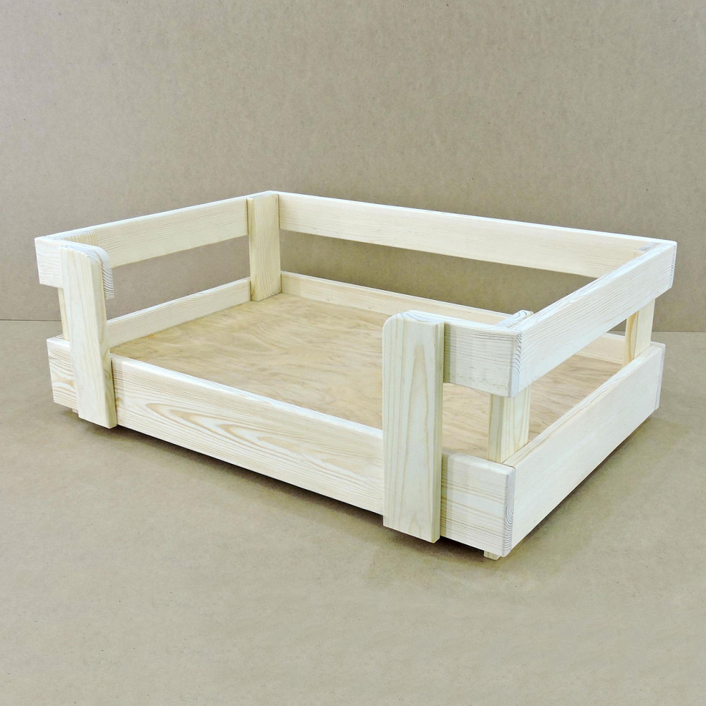 Лежак деревянный для собаки 