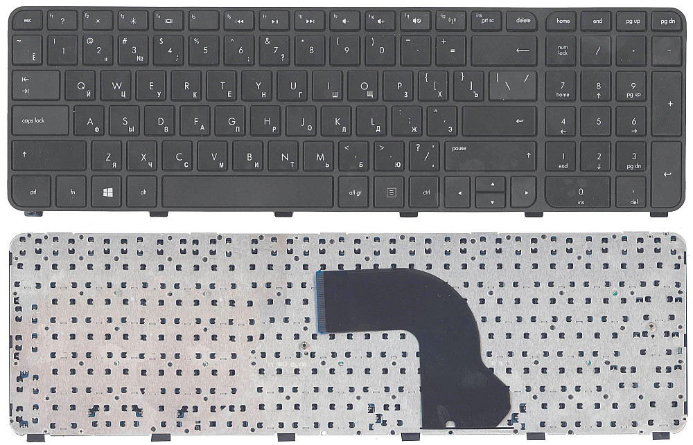 Клавиатура для ноутбука HP Pavilion (DV7-7000) Black, (Black Frame), RU Вінниця - фото 1