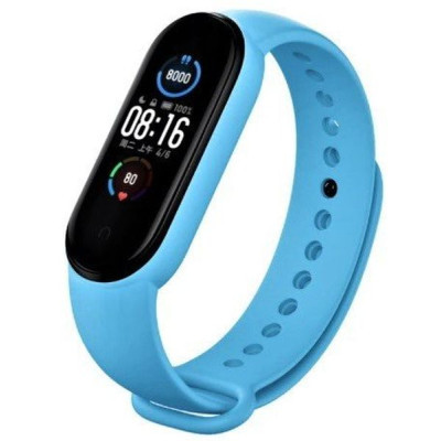 Ремешок для фитнес браслета BeCover Silicone для Xiaomi Mi Smart Band 5/6/7 Light Blue (707653) Винница - изображение 1