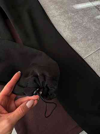 Жіночий теплий стильний комбінезон Тринитка на флісі Чорний, 48/52 Одеса