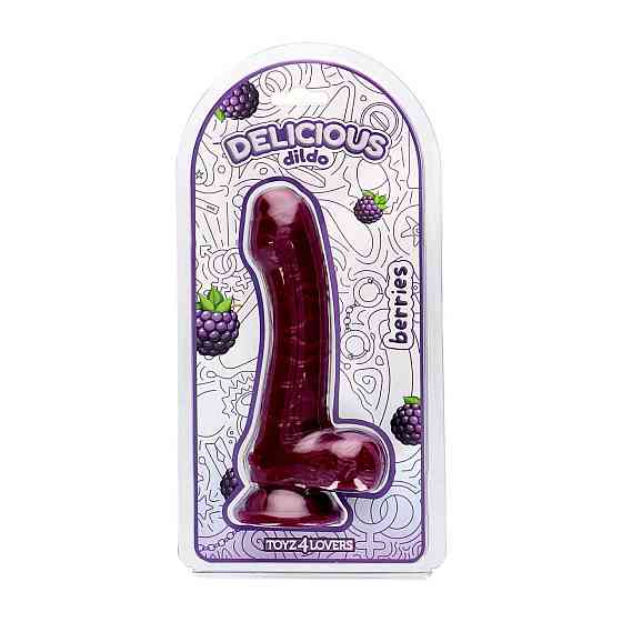 Фалоімітатор з ароматом ожини - Toyz4lovers Delicious Dildo Berries, 18,5 см Sex Aura Київ