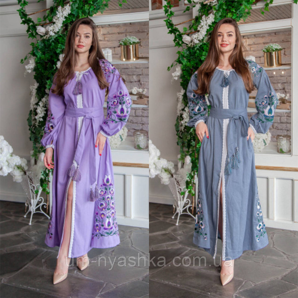Жіноча вишита сукня на льоні Мальва Кривий Ріг - фото 10