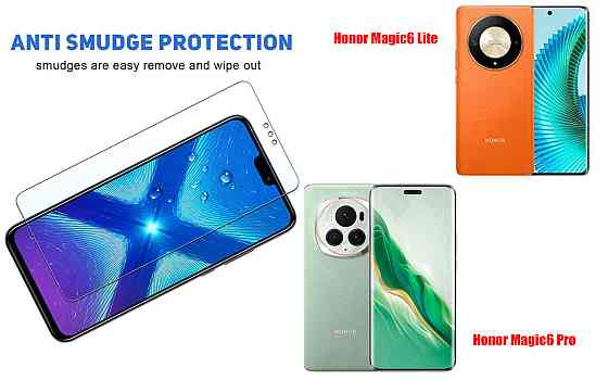 Захисне скло NeoGlass для Honor Magic6 Lite, Honor Magic6 Pro – надпрозоре та стійке Київ