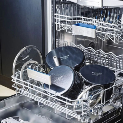 Кастрюля KitchenAid Steel Core 24 см 6 л матовий чорний (CC006001-001) Винница - изображение 6