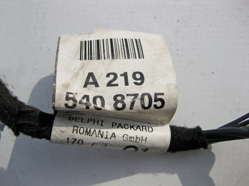 Mercedes-Benz  A2195408705 Джгут електропроводки моторчика склопідйомника дверей CLS C219 E-Class W211 C-Class W203 Одесса - изображение 3