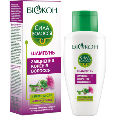 Шампунь Біокон Сила Волос укрепления корней волос 215 мл (4820160032651) Винница - изображение 1