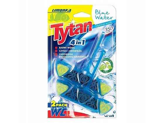 Блок для туалетів 2штх40г Чотирьохфазний 4в1 Blue Water Lime ТМ TYTAN Київ