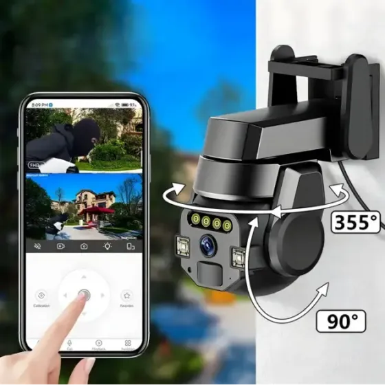 Камера наружная уличная поворотная WIFI CyberGuard OUTDOOR Q-812 FULL-HD 5Mp IP66 датчик движения Коломия