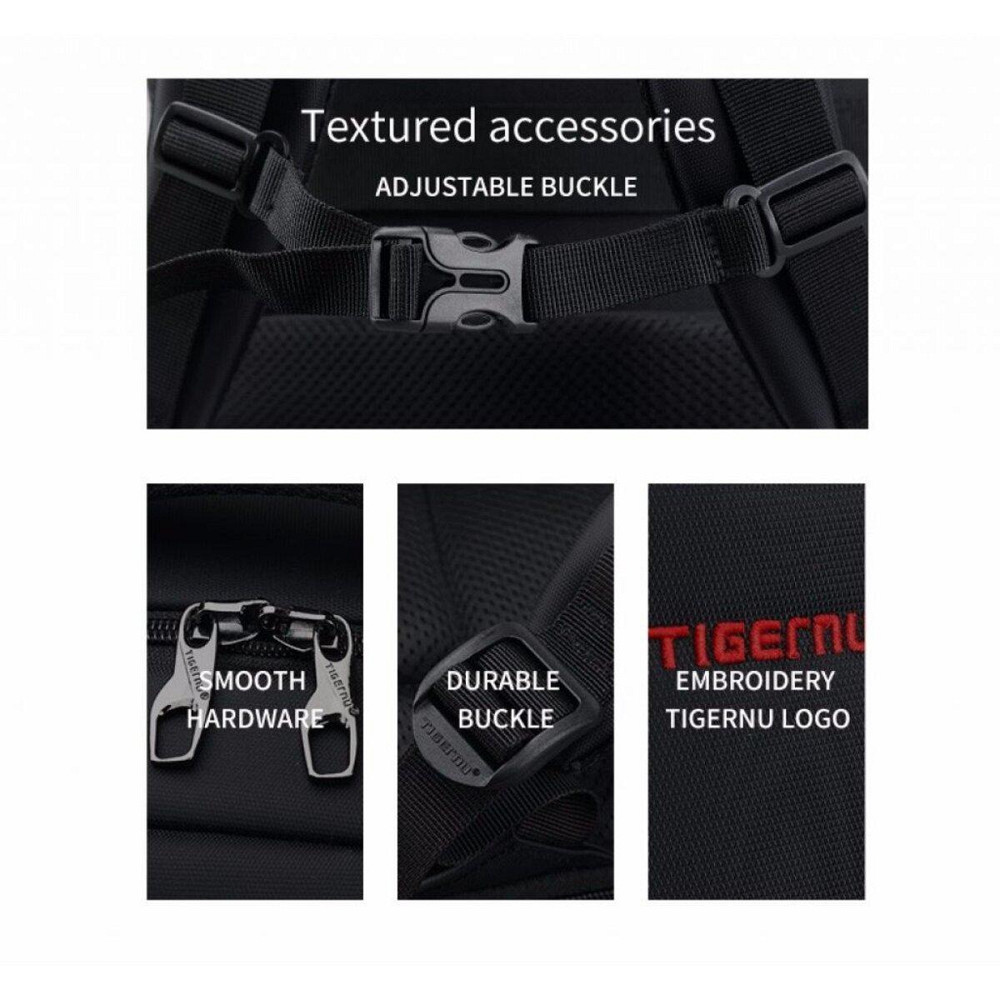 Рюкзак міський повсякденний Tigernu T-B3319 15.6" Silver grey T-B3319 Одеса - фото 8
