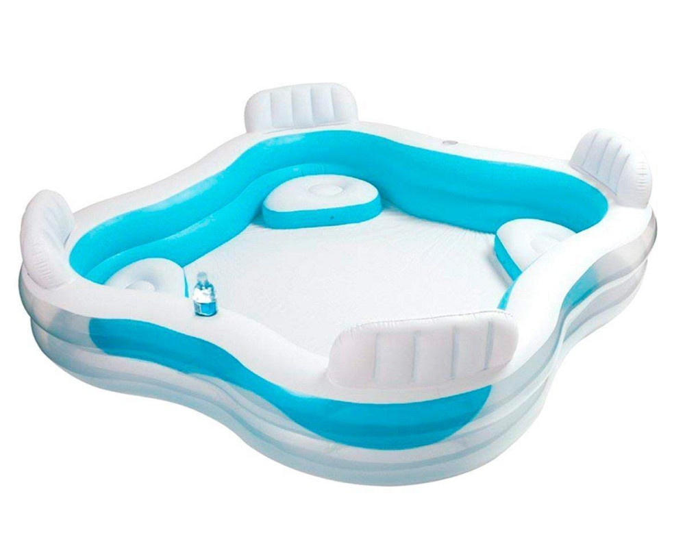 Бассейн надувної Intex 56475 сім'я з сидіннями 229x229x66 см Чернигов - изображение 1